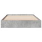 vidaXL Bettgestell Betongrau 75x190 cm Holzwerkstoff vidaXL Bettgestell Betongrau 75x190 cm Holzwerkstoff