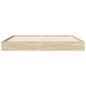 vidaXL Bettgestell Sonoma-Eiche 160x200 cm Holzwerkstoff vidaXL Bettgestell Sonoma-Eiche 160x200 cm Holzwerkstoff