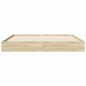 vidaXL Bettgestell Sonoma-Eiche 140x190 cm Holzwerkstoff vidaXL Bettgestell Sonoma-Eiche 140x190 cm Holzwerkstoff