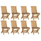 Gartenstühle mit Grauen Kissen 8 Stk. Massivholz Teak Gartenstühle mit Grauen Kissen 8 Stk. Massivholz Teak