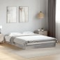 vidaXL Bettgestell Grau Sonoma 140x190 cm Holzwerkstoff vidaXL Bettgestell Grau Sonoma 140x190 cm Holzwerkstoff