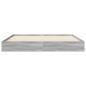 vidaXL Bettgestell Grau Sonoma 120x190 cm Holzwerkstoff vidaXL Bettgestell Grau Sonoma 120x190 cm Holzwerkstoff