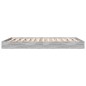 vidaXL Bettgestell Grau Sonoma 120x190 cm Holzwerkstoff vidaXL Bettgestell Grau Sonoma 120x190 cm Holzwerkstoff