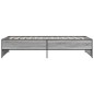 vidaXL Bettgestell Grau Sonoma 100x200 cm Holzwerkstoff und Metall vidaXL Bettgestell Grau Sonoma 100x200 cm Holzwerkstoff und Metall