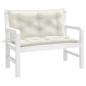 vidaXL Gartenbank-Auflagen 2 Stk. Melange Creme 100x50x7 cm Stoff vidaXL Gartenbank-Auflagen 2 Stk. Melange Creme 100x50x7 cm Stoff