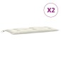 vidaXL Gartenbank-Auflagen 2 Stk. Melange Creme 100x50x7 cm Stoff vidaXL Gartenbank-Auflagen 2 Stk. Melange Creme 100x50x7 cm Stoff