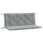 vidaXL Gartenbank-Auflagen 2 Stk. Melange Hellgrau 120x50x7 cm Stoff