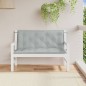vidaXL Gartenbank-Auflagen 2 Stk. Melange Hellgrau 120x50x7 cm Stoff