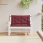 vidaXL Gartenbank-Auflagen 2 Stk. Melange Weinrot 100x50x7 cm Stoff vidaXL Gartenbank-Auflagen 2 Stk. Melange Weinrot 100x50x7 cm Stoff