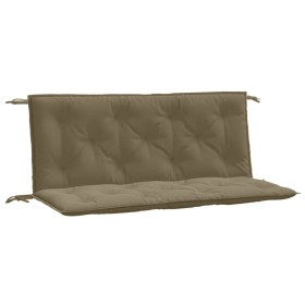 vidaXL Gartenbank-Auflagen 2 Stk. Melange Taupe 120x50x7 cm Stoff