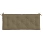 vidaXL Gartenbank-Auflagen 2 Stk. Melange Taupe 120x50x7 cm Stoff vidaXL Gartenbank-Auflagen 2 Stk. Melange Taupe 120x50x7 cm Stoff