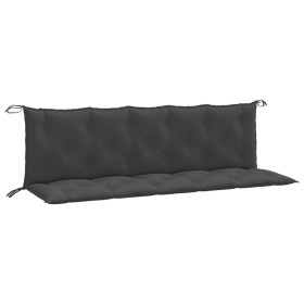 vidaXL Gartenbank-Auflagen 2 Stk. Melange Anthrazit 180x50x7 cm Stoff