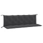 vidaXL Gartenbank-Auflagen 2 Stk. Melange Anthrazit 180x50x7 cm Stoff vidaXL Gartenbank-Auflagen 2 Stk. Melange Anthrazit 180x50x7 cm Stoff