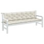 vidaXL Gartenbank-Auflagen 2 Stk. Melange Creme 200x50x7 cm Stoff vidaXL Gartenbank-Auflagen 2 Stk. Melange Creme 200x50x7 cm Stoff