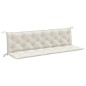 vidaXL Gartenbank-Auflagen 2 Stk. Melange Creme 200x50x7 cm Stoff vidaXL Gartenbank-Auflagen 2 Stk. Melange Creme 200x50x7 cm Stoff