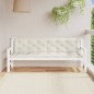 vidaXL Gartenbank-Auflagen 2 Stk. Melange Creme 200x50x7 cm Stoff vidaXL Gartenbank-Auflagen 2 Stk. Melange Creme 200x50x7 cm Stoff