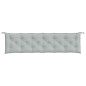 vidaXL Gartenbank-Auflagen 2 Stk. Melange Hellgrau 200x50x7 cm Stoff vidaXL Gartenbank-Auflagen 2 Stk. Melange Hellgrau 200x50x7 cm Stoff