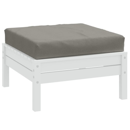 vidaXL Palettenkissen Melange Dunkelgrau 60x60x10 cm Stoff