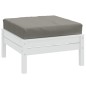 vidaXL Palettenkissen Melange Dunkelgrau 60x60x10 cm Stoff vidaXL Palettenkissen Melange Dunkelgrau 60x60x10 cm Stoff