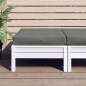 vidaXL Palettenkissen Melange Dunkelgrau 60x60x10 cm Stoff vidaXL Palettenkissen Melange Dunkelgrau 60x60x10 cm Stoff