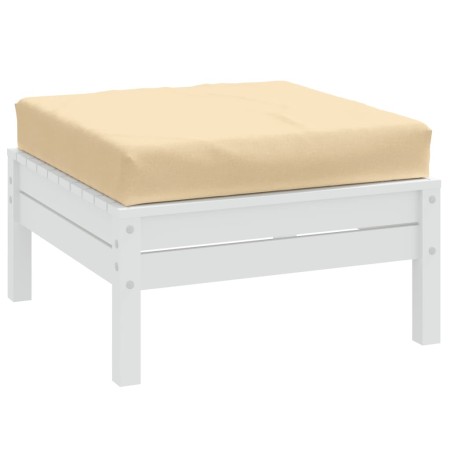 vidaXL Palettenkissen Melange Beige 60x60x10 cm Stoff