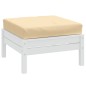 vidaXL Palettenkissen Melange Beige 60x60x10 cm Stoff vidaXL Palettenkissen Melange Beige 60x60x10 cm Stoff