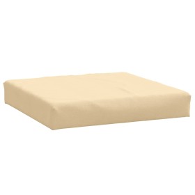 vidaXL Palettenkissen Melange Beige 60x60x10 cm Stoff
