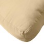 vidaXL Palettenkissen Melange Beige 60x60x10 cm Stoff vidaXL Palettenkissen Melange Beige 60x60x10 cm Stoff