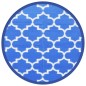vidaXL Outdoor-Teppich Blau Ø200 cm PP vidaXL Outdoor-Teppich Blau Ø200 cm PP