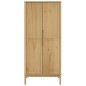 vidaXL Kleiderschrank FLORO Wachsbraun 77x53x171 cm Massivholz Kiefer