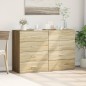 vidaXL Sideboards 2 Stk. Sonoma-Eiche 60x39x80 cm Holzwerkstoff vidaXL Sideboards 2 Stk. Sonoma-Eiche 60x39x80 cm Holzwerkstoff