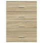 vidaXL Sideboards 2 Stk. Sonoma-Eiche 60x39x80 cm Holzwerkstoff vidaXL Sideboards 2 Stk. Sonoma-Eiche 60x39x80 cm Holzwerkstoff