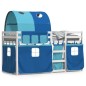 vidaXL Etagenbett mit Vorhängen Blau 75x190 cm Massivholz Kiefer vidaXL Etagenbett mit Vorhängen Blau 75x190 cm Massivholz Kiefer