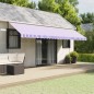 vidaXL Markisenvolant Blau und Weiß Gestreift 6 m vidaXL Markisenvolant Blau und Weiß Gestreift 6 m