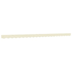 vidaXL Markisenvolant Creme Gestreift 5 m