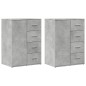 vidaXL Sideboards 2 Stk. Betongrau 59x39x80 cm Holzwerkstoff vidaXL Sideboards 2 Stk. Betongrau 59x39x80 cm Holzwerkstoff