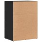 vidaXL Sideboards 2 Stk. Schwarz 59x39x80 cm Holzwerkstoff vidaXL Sideboards 2 Stk. Schwarz 59x39x80 cm Holzwerkstoff