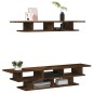 vidaXL Wohnwand Räuchereiche Holzwerkstoff vidaXL Wohnwand Räuchereiche Holzwerkstoff