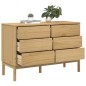 vidaXL Kommode FLORO Wachsbraun Massivholz Kiefer vidaXL Kommode FLORO Wachsbraun Massivholz Kiefer
