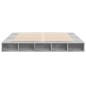 vidaXL Bettgestell Betongrau 180x200 cm Holzwerkstoff vidaXL Bettgestell Betongrau 180x200 cm Holzwerkstoff
