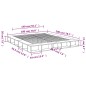 vidaXL Bettgestell Braun Eichen-Optik 180x200 cm Holzwerkstoff vidaXL Bettgestell Braun Eichen-Optik 180x200 cm Holzwerkstoff