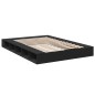 vidaXL Bettgestell Schwarz 140x200 cm Holzwerkstoff vidaXL Bettgestell Schwarz 140x200 cm Holzwerkstoff