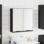 vidaXL Spiegelschrank Schwarz 64x20x67 cm Holzwerkstoff vidaXL Spiegelschrank Schwarz 64x20x67 cm Holzwerkstoff