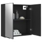 vidaXL Spiegelschrank Schwarz 64x20x67 cm Holzwerkstoff vidaXL Spiegelschrank Schwarz 64x20x67 cm Holzwerkstoff