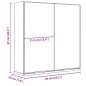 vidaXL Spiegelschrank Schwarz 64x20x67 cm Holzwerkstoff vidaXL Spiegelschrank Schwarz 64x20x67 cm Holzwerkstoff