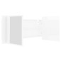vidaXL LED-Bad-Spiegelschrank Hochglanz-Weiß 100x12x45 cm Acryl vidaXL LED-Bad-Spiegelschrank Hochglanz-Weiß 100x12x45 cm Acryl