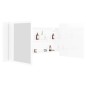 vidaXL LED-Bad-Spiegelschrank Hochglanz-Weiß 100x12x45 cm Acryl vidaXL LED-Bad-Spiegelschrank Hochglanz-Weiß 100x12x45 cm Acryl