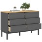 vidaXL Kommode FLORO Grau Massivholz Kiefer vidaXL Kommode FLORO Grau Massivholz Kiefer