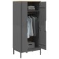 vidaXL Kleiderschrank FLORO Grau 77x53x171 cm Massivholz Kiefer vidaXL Kleiderschrank FLORO Grau 77x53x171 cm Massivholz Kiefer