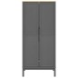 vidaXL Kleiderschrank FLORO Grau 77x53x171 cm Massivholz Kiefer vidaXL Kleiderschrank FLORO Grau 77x53x171 cm Massivholz Kiefer